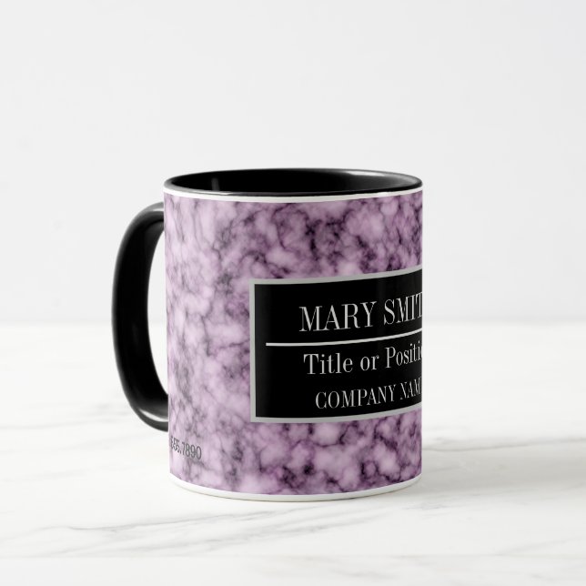 Name des modernen Marmorgeschäftes Tasse (Vorderseite Links)