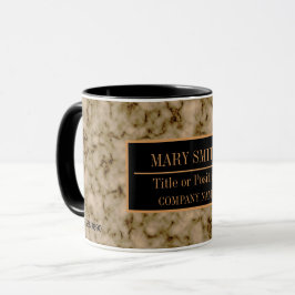 Name des modernen Marmorgeschäftes Tasse