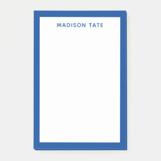 Name des modernen Monogrammes nach dem Ende Post-it Klebezettel