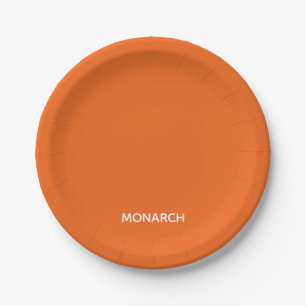Name des Monarchschmetterlings orange Pappteller