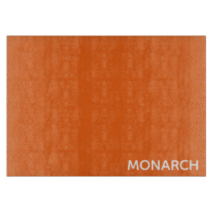 Name des Monarchschmetterlings orange Schneidebrett