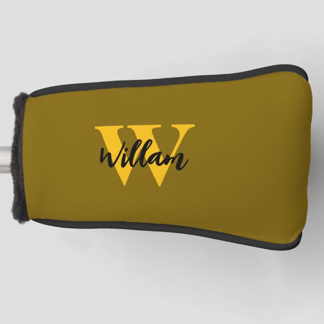 Name des Monogram-Skripts Golf Headcover (Vorderseite)
