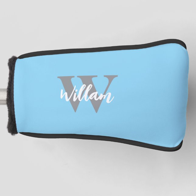 Name des Monogram-Skripts Golf Headcover (Vorderseite)