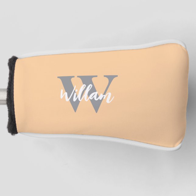 Name des Monogram-Skripts Golf Headcover (Vorderseite)