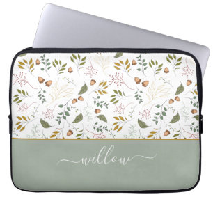 Name des Monogrammes aus dem Herbst modern Laptopschutzhülle