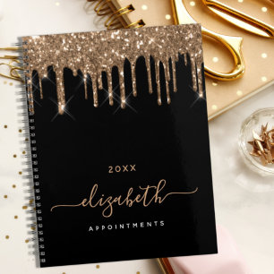 Name des Monogrammes der Tropfen Schwarzes Gold 20 Planer