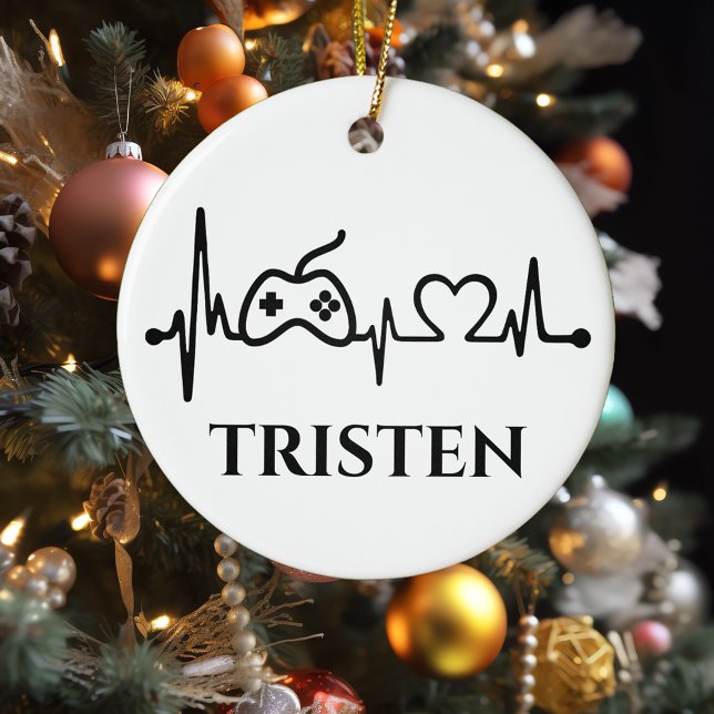 Name des Monogrammes des Gamings Keramik Ornament (Von Creator hochgeladen)