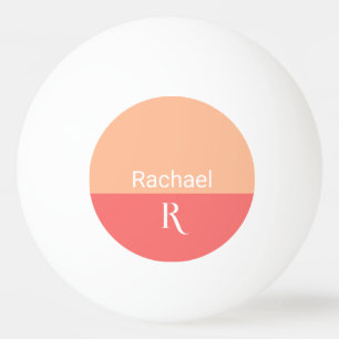 Name des Monogrammes Tischtennisball