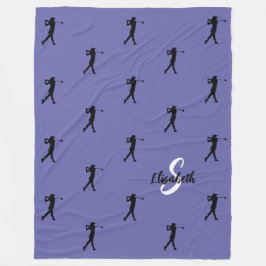 Name des Monogramms des Golfers Fleecedecke