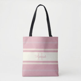 Name des Monogramms elegant Rosa Tasche