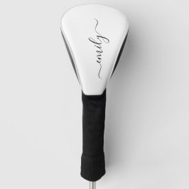 Name des Monogramms für das White Black Modern Golf Headcover