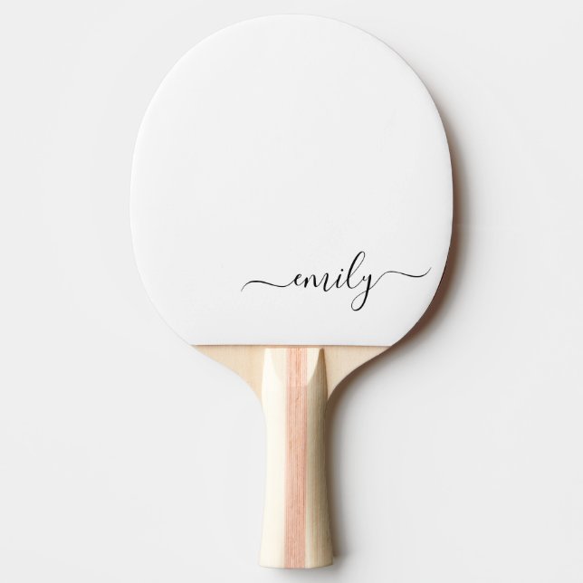 Name des Monogramms für das White Black Modern Tischtennis Schläger (Vorderseite)