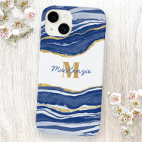 Name des Monogramms für den blauen Marmor Agate Go