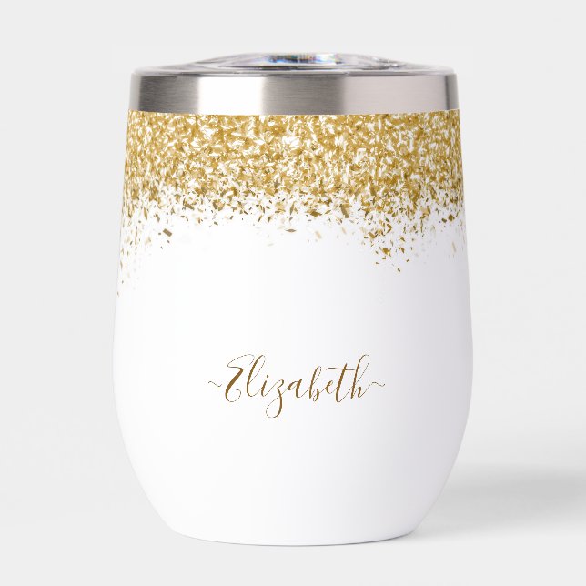Name des Monogramms für den Elegangolden Glitzer (Vorderseite)