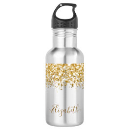 Name des Monogramms für den Elegangolden Glitzer Edelstahlflasche
