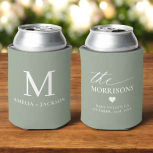 Name des Monogramms für die Sage Green Gastgeschen Dosenkühler