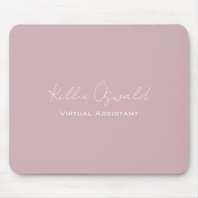 Name des Monogramms Virtual Assistant White Rose P Mousepad (Vorne)