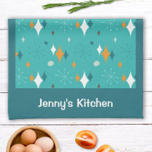 Name des Musters für die Vintage atomare Aquamarin