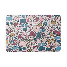 Name des neutralen Brustmusters Badematte