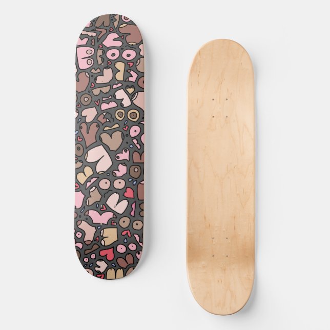Name des neutralen Brustmusters Skateboard (Vorderseite)