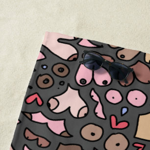 Name des neutralen Brustmusters Strandtuch