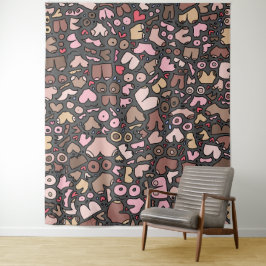 Name des neutralen Brustmusters Wandteppich