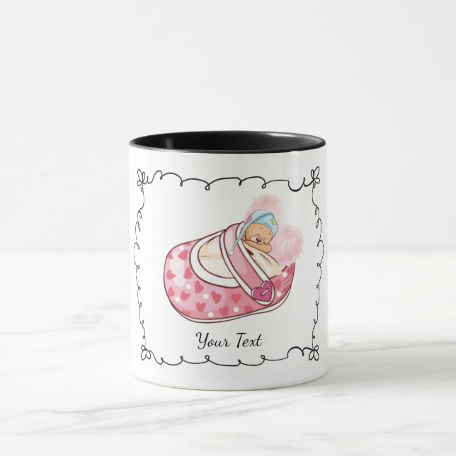 Name des niedlichen Teddy-Bären Tasse (Zentrum)