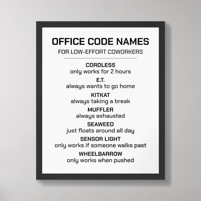 Name des Office-Codes für Mitarbeiter Poster (Von Creator hochgeladen)