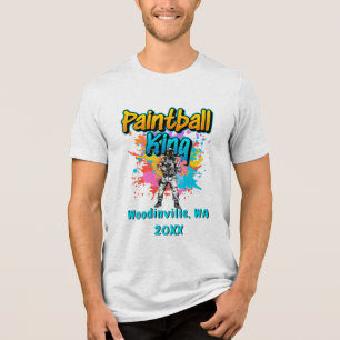 Name des Paintball King Airsoft-Positionsdatums Tri-Blend Shirt