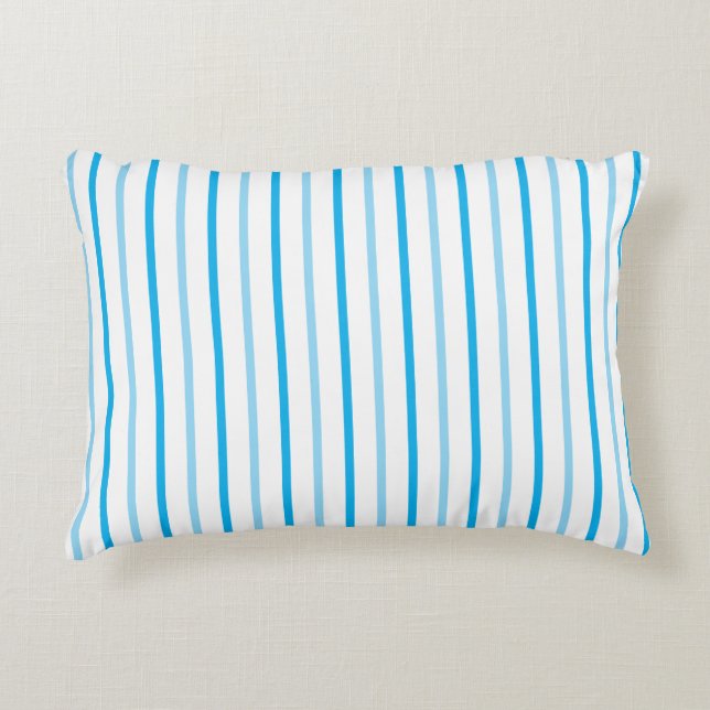 Name des Pastells Blau und weiße Streifen auf der  Dekokissen (Vorderseite)