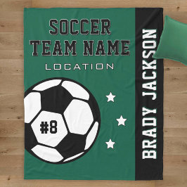 Name des personalisiert Forest Green Soccer-Spiele Fleecedecke
