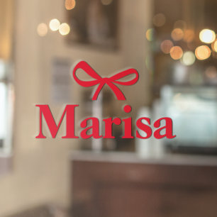 Name des personalisiert rosa Bogens Fensteraufkleber