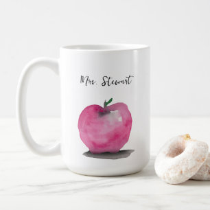Name des personalisierten Apfellehrers Kaffeetasse