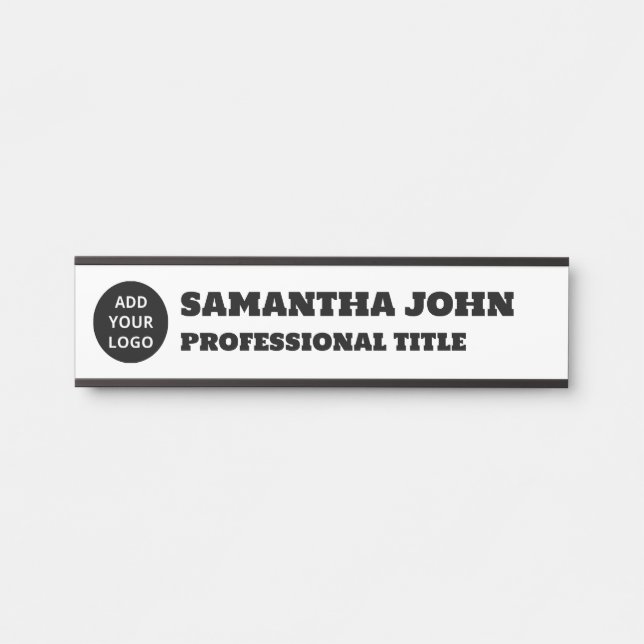 Name des personalisierten benutzerdefinierten Logo Türschild (Vorderseite )