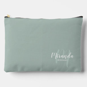 Name des Personalisierten Bridesmaid Monogramms Zubehörtasche