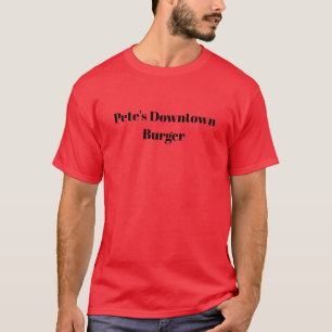 Name des Personalisierten Burger Restaurant Diner T-Shirt