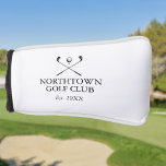Name des personalisierten Classic Golf Clubs Golf Headcover<br><div class="desc">Mit klassischen gekreuzten Golfklubs und einem ausgeprägten Golfballdesign sind diese Headcover des Golfclubs ideal für alle Golfclubs und Clubmitglieder. Personalisieren Sie mit dem Namen des Golfklubs und dem Jahr,  in dem der Golfclub gegründet wurde. Entwickelt von Thisisnotme©</div>