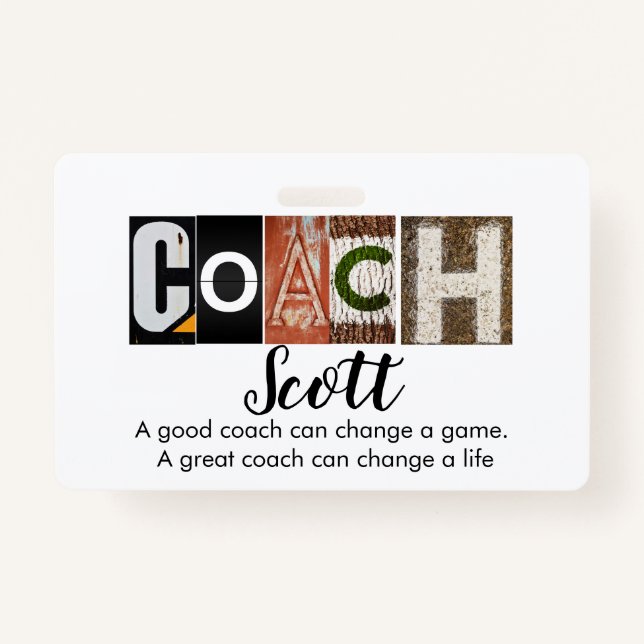 Name des personalisierten Coach Ausweis (Vorderseite)