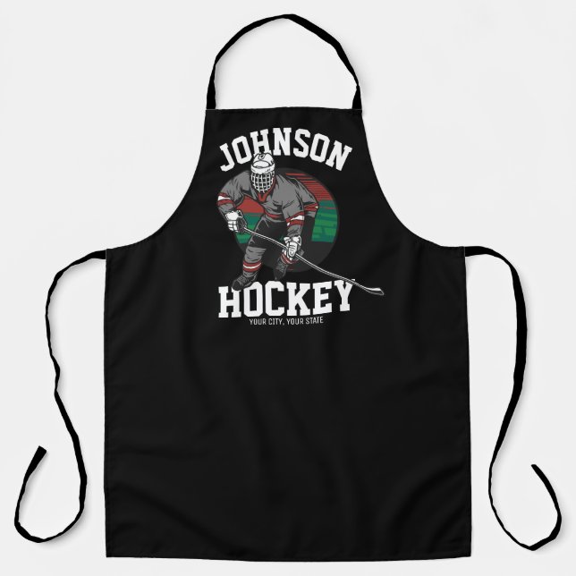 Name des personalisierten Eishockey-Spielerteams Schürze (Vorderseite)