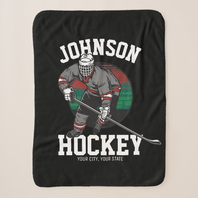 Name des personalisierten Eishockey-Spielerteams Sherpadecke (Vorderseite)