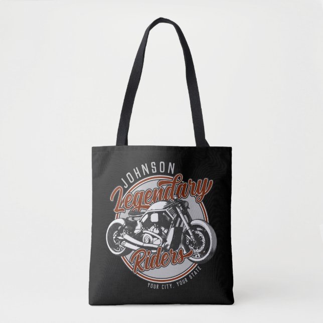Name des personalisierten Fahrrads Tasche (Vorderseite)