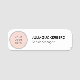 Name des personalisierten Firmenlogo Namensschild