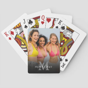 Name des personalisierten Fotos Spielkarten