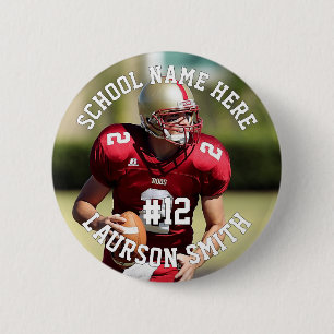 Name des personalisierten Fußballspielers Button