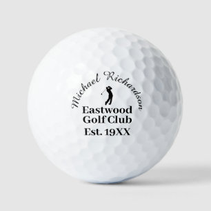 Name des personalisierten Golfklubmitglieds Golfball