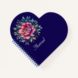 Name des personalisierten Heart Journal-Editierbar Notizbuch