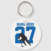Name des personalisierten Hockey-Spielers blau