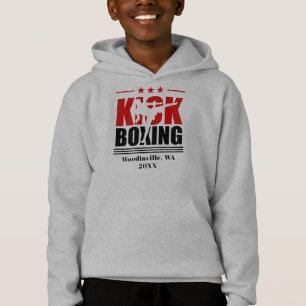 Name des personalisierten Kick Boxing Boxers Hoodie
