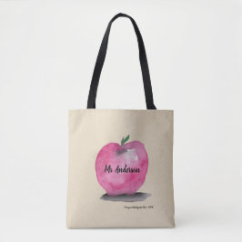 Name des personalisierten Lehrers, Apple, Schüler Tasche