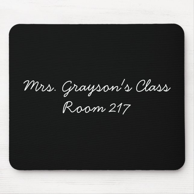 Name des Personalisierten Lehrers - Geschenk Mousepad (Vorne)